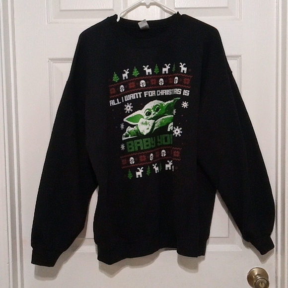 Baby Yoda Christmas Sweatshirt - Picture 2 of 7